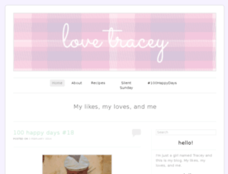 lovetracey.co.uk screenshot