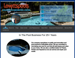 lovettspools.com screenshot