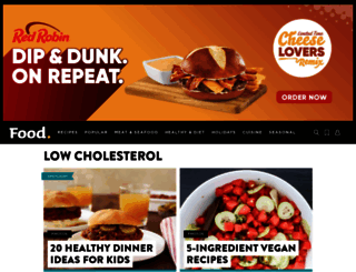 low-cholesterol.food.com screenshot