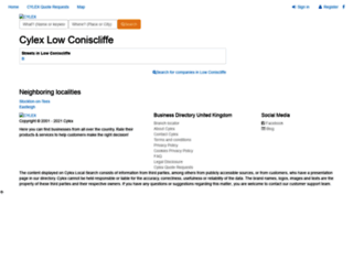 low-coniscliffe.cylex-uk.co.uk screenshot
