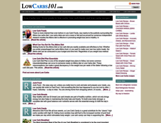 lowcarbs101.com screenshot