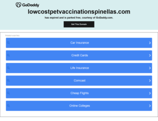 lowcostpetvaccinationspinellas.com screenshot