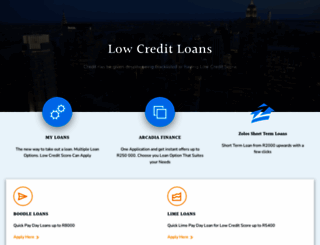lowcreditloans.co.za screenshot