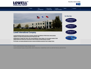 lowellinternational.com screenshot