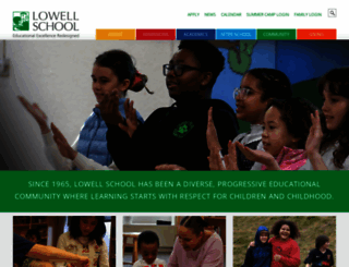 lowellschool.org screenshot