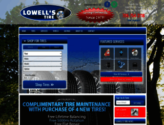 lowellstire.net screenshot