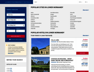 lower-normandy-hotels.com screenshot