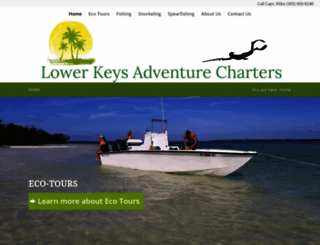 lowerkeysadventurecharters.com screenshot