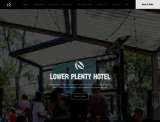 lowerplentyhotel.com.au screenshot