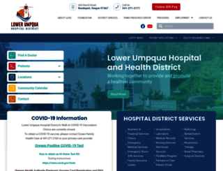 lowerumpquahospital.org screenshot