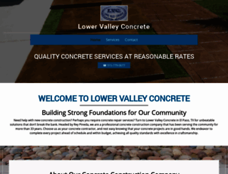 lowervalleyconcrete.net screenshot