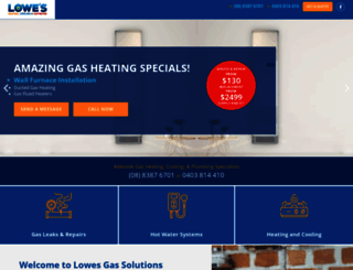 lowesgassolutions.com.au screenshot