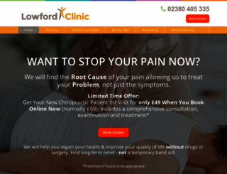 lowfordclinic.co.uk screenshot