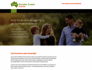 lowincomeloansaustralia.com.au screenshot