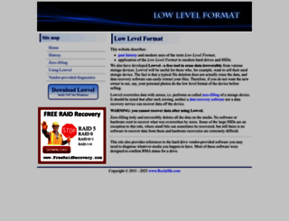 lowlevelformat.info screenshot
