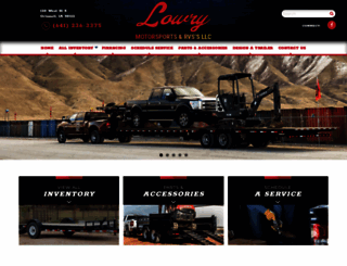 lowrytrailers.com screenshot