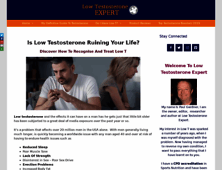 lowtestosteroneexpert.com screenshot