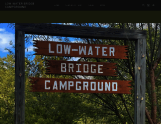 lowwaterbridgecampground.com screenshot
