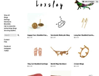 loxsley.storenvy.com screenshot