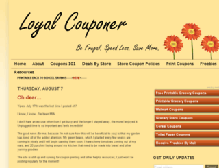 loyalcouponer.com screenshot