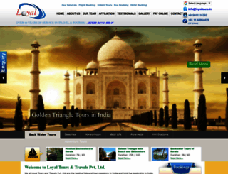 loyaltoursindia.in screenshot