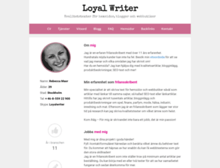 loyalwriter.info screenshot