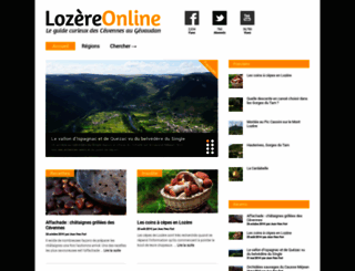 lozere-online.com screenshot