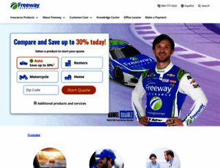 lp.freewayinsurance.com screenshot