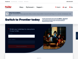 lp.frontier.com screenshot