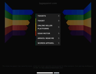 lpgapparel.com screenshot