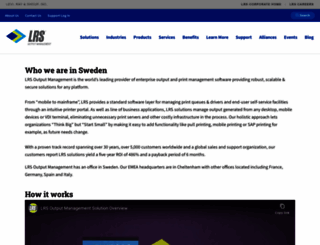 lrsoutputmanagement.se screenshot