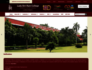 lsr.edu.in screenshot