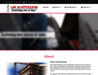 lsrscaffolding.co.in screenshot