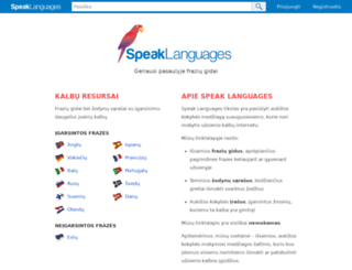 lt.speaklanguages.com screenshot