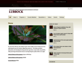 lubbock.tamu.edu screenshot