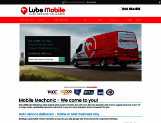 lubemobile.com.au screenshot