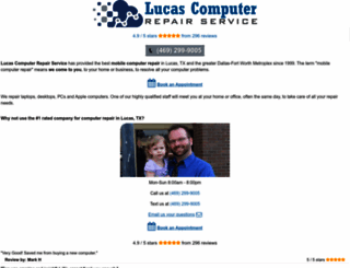 lucascomputerrepairservice.com screenshot