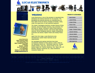 lucaselectronics.in screenshot