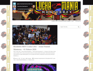 luchamaniamonterrey.com screenshot