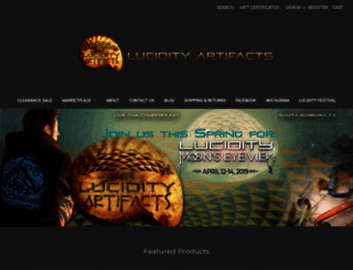 lucidityartifacts.com screenshot