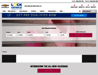 luckchevrolet.com screenshot