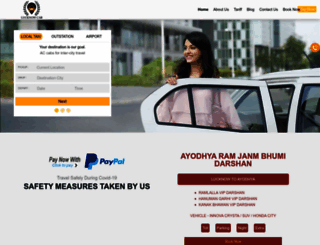 lucknowcabs.com screenshot