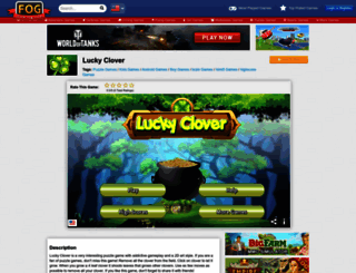 lucky-clover.freeonlinegames.com screenshot