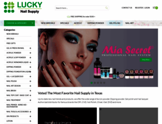 lucky-nail-supply-640885.shoplightspeed.com screenshot