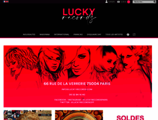 lucky-records.com screenshot