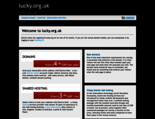 lucky.org.uk screenshot