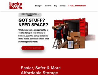 luckyboxstorage.com screenshot