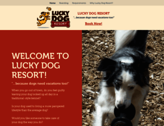luckydogresort.com screenshot