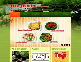 luckygardenmenu.menucities.com screenshot