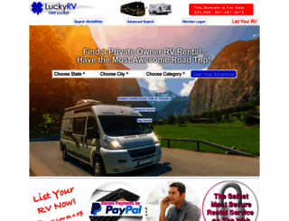 luckyrv.com screenshot